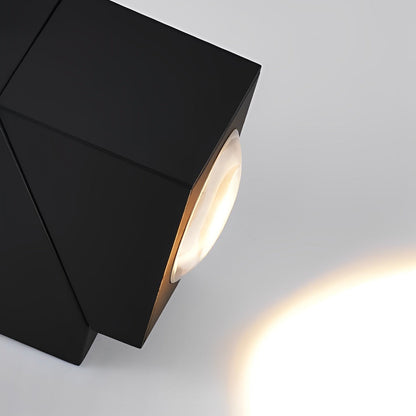 Up Down Sconce Outdoor Adjustable Waterproof Black Lamp