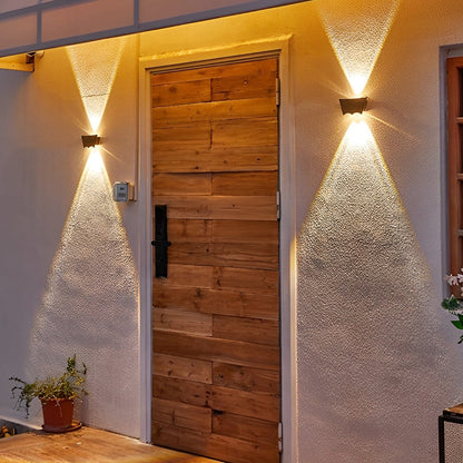 Black up down Wall Light Outdoor Aluminum Wash Light