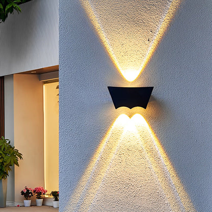 Black up down Wall Light Outdoor Aluminum Wash Light
