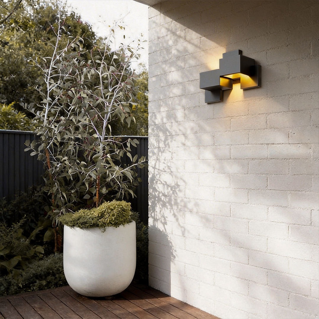 Black up down Wall Lights Geometric Landscape Decorative Light