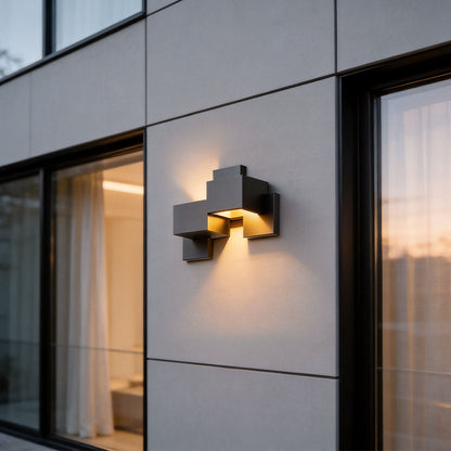 Black up down Wall Lights Geometric Landscape Decorative Light
