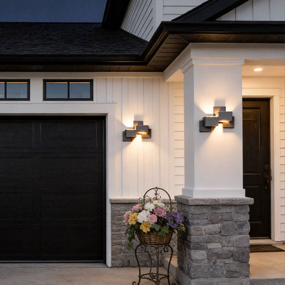 Black up down Wall Lights Geometric Landscape Decorative Light