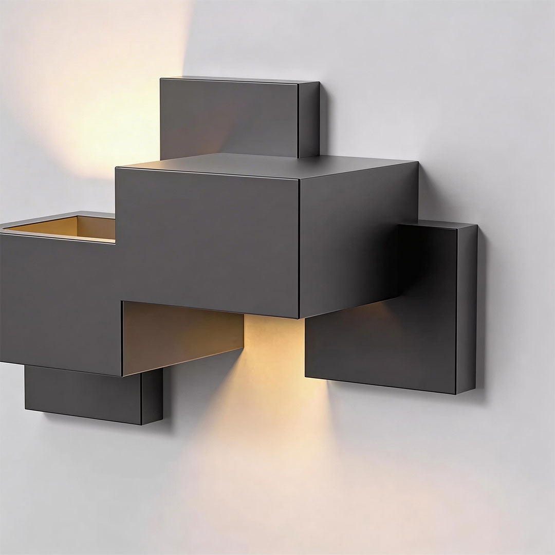 Black up down Wall Lights Geometric Landscape Decorative Light