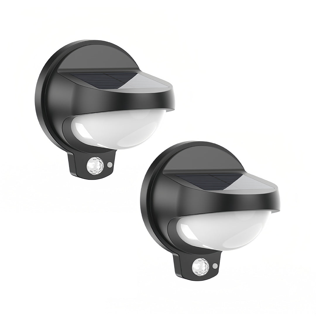 Solar Lights Outdoor Wall Waterproof Plastic Lights 2 PCS