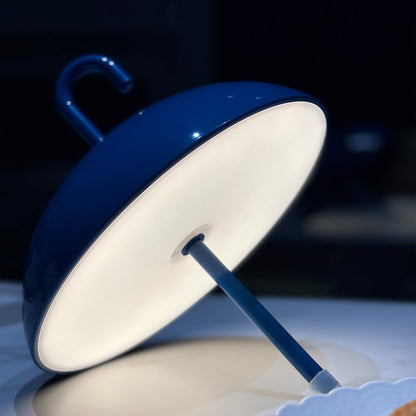 USB Rechargeable Table Lamp - Portable, Dimmable LED Touch Lamp with Umbrella-Style Design