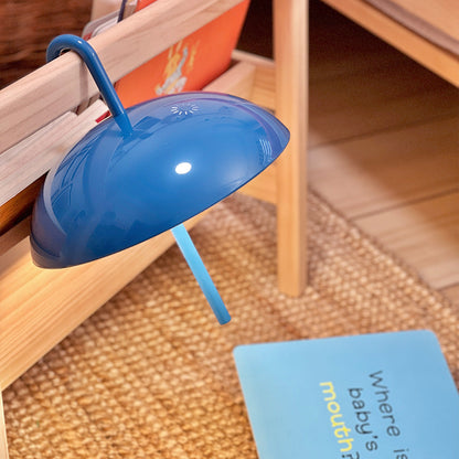 USB Rechargeable Table Lamp - Portable, Dimmable LED Touch Lamp with Umbrella-Style Design