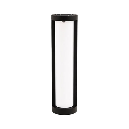 Bollard Landscape Lights Modern Black LED Cylindrical Light