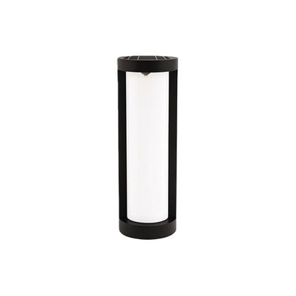Bollard Landscape Lights Modern Black LED Cylindrical Light