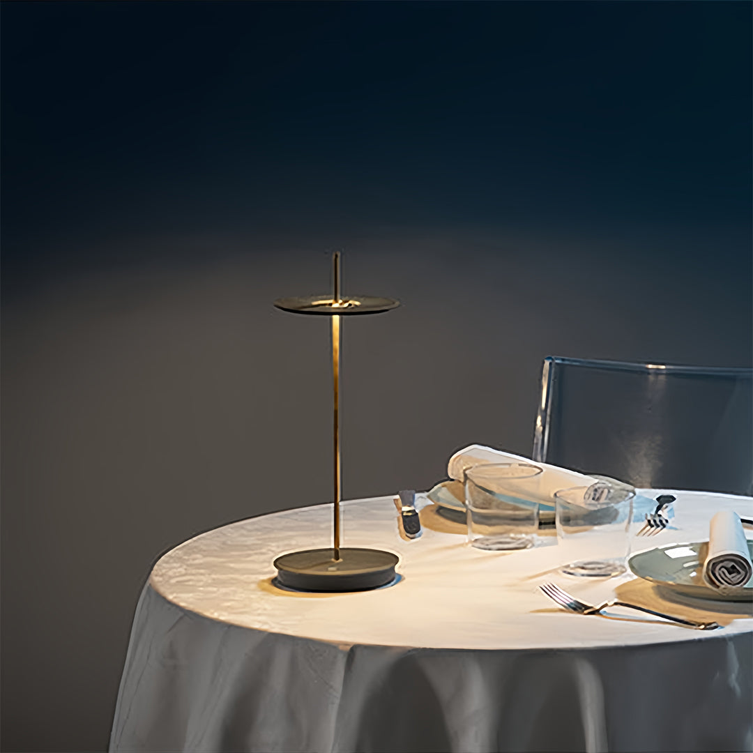 Dimmable Cordless Modern Table Lamps - Portable Metal Buffet Lamps for Home & Dining