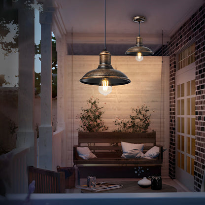 Bronze Pendant Lighting Industrial LED Outdoor Ceiling Light