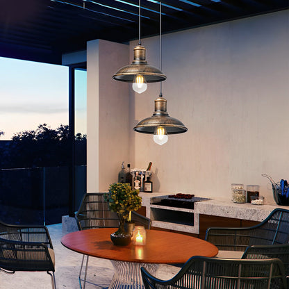 Bronze Pendant Lighting Industrial LED Outdoor Ceiling Light