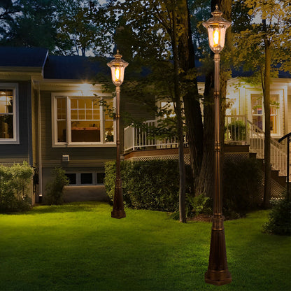Bronze Street Lamp European Style Elegant Aluminum LED Light