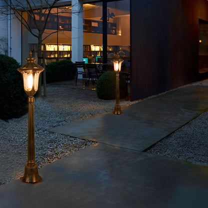 Bronze Street Lamp European Style Elegant Aluminum LED Light