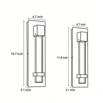Bubble Wall Sconce Waterproof Modern Black Crystal Glass Outdoor Light
