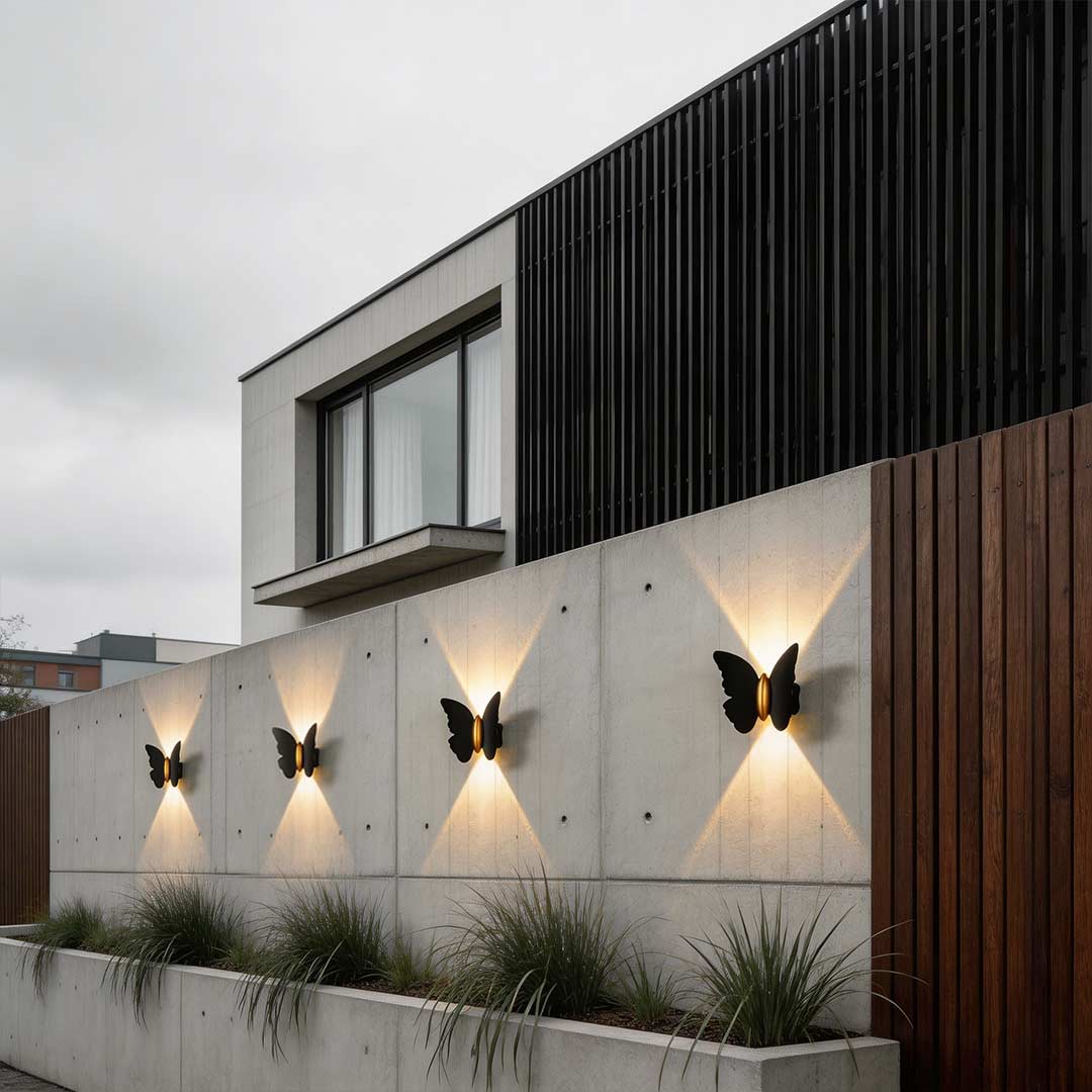 Butterfly Wall Lamp up & down LED Waterproof Outdoor Light
