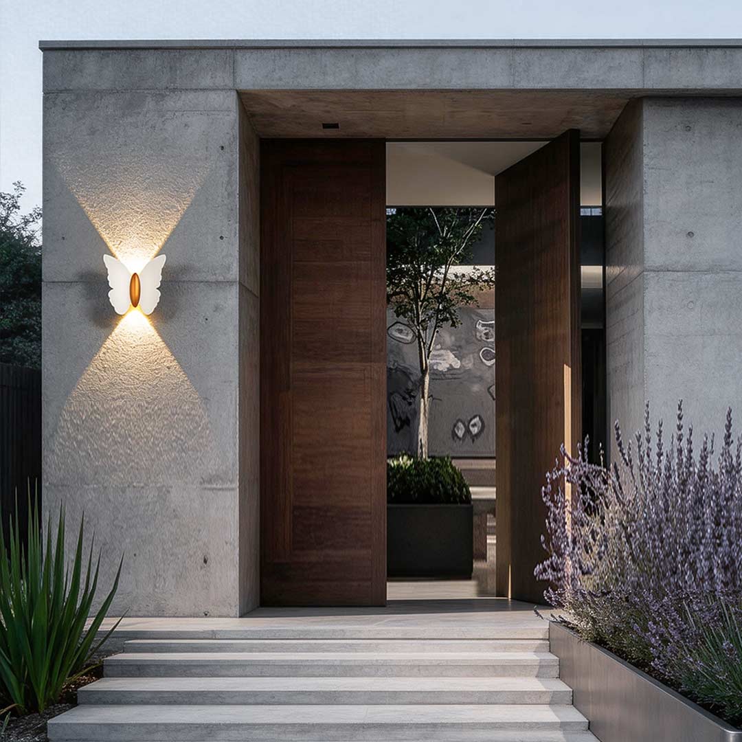 Butterfly Wall Lamp up & down LED Waterproof Outdoor Light