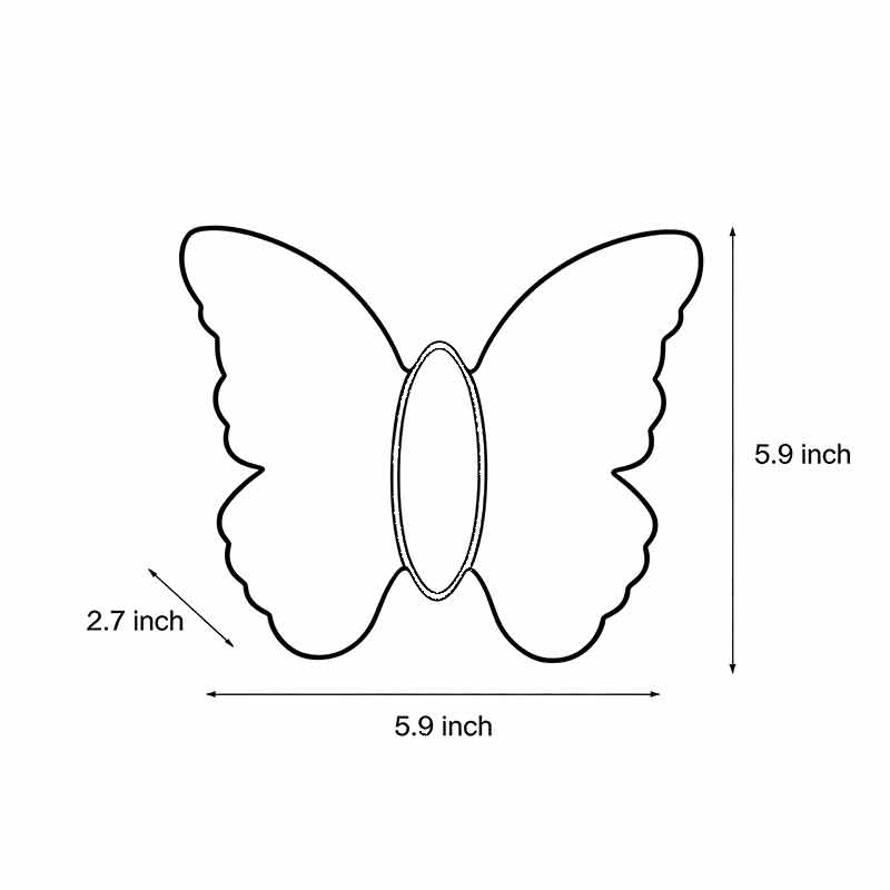 Butterfly Wall Lamp up & down LED Waterproof Outdoor Light