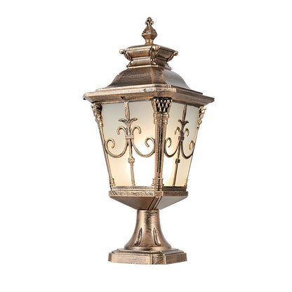 Cast Aluminum Post Light European Retro Fence Light