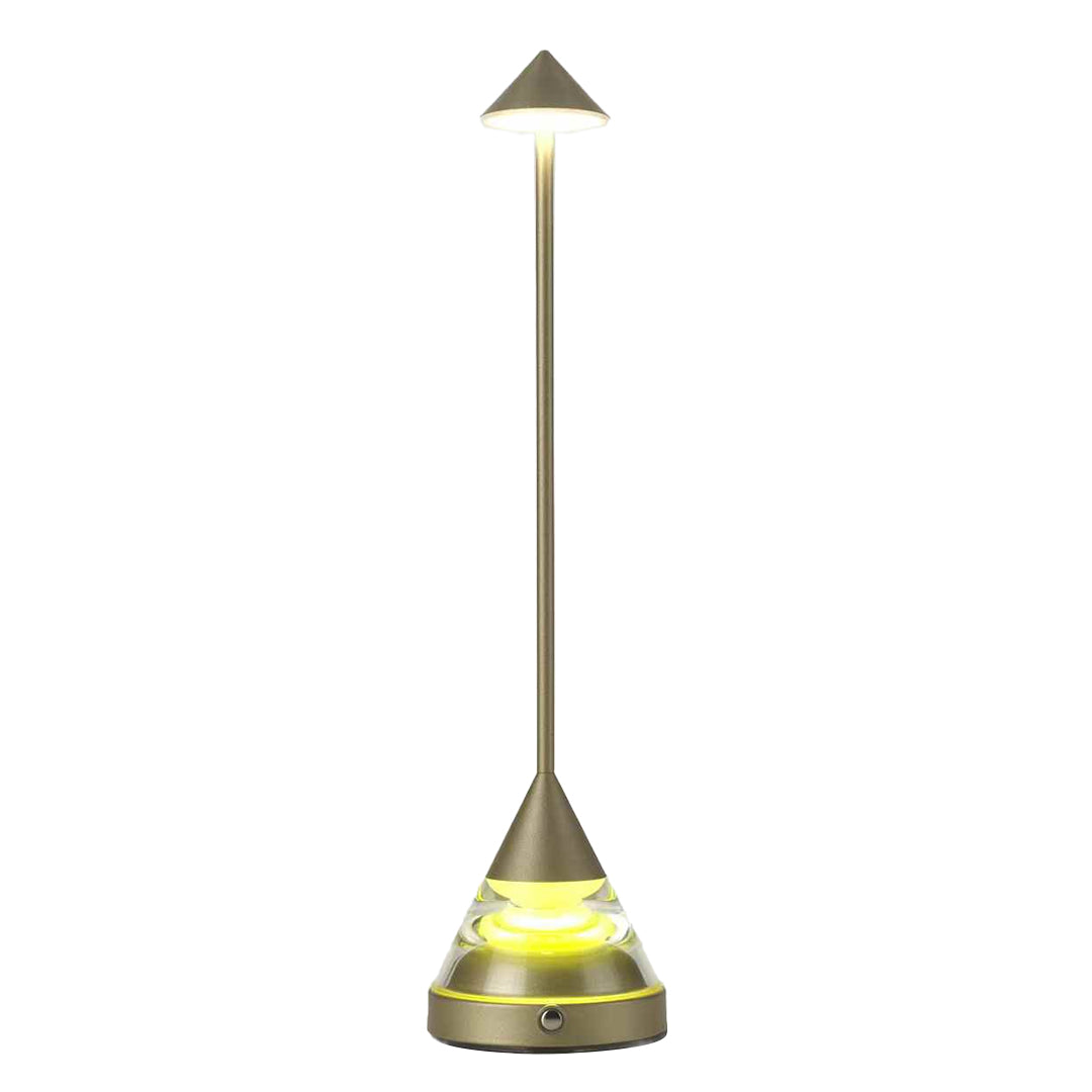 Unique Small Table Lamp with Creative Pointed Design – Aluminum & Iron Accent Light