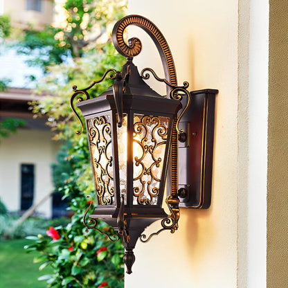 Antique Outdoor Wall Sconces Waterproof European Lantern