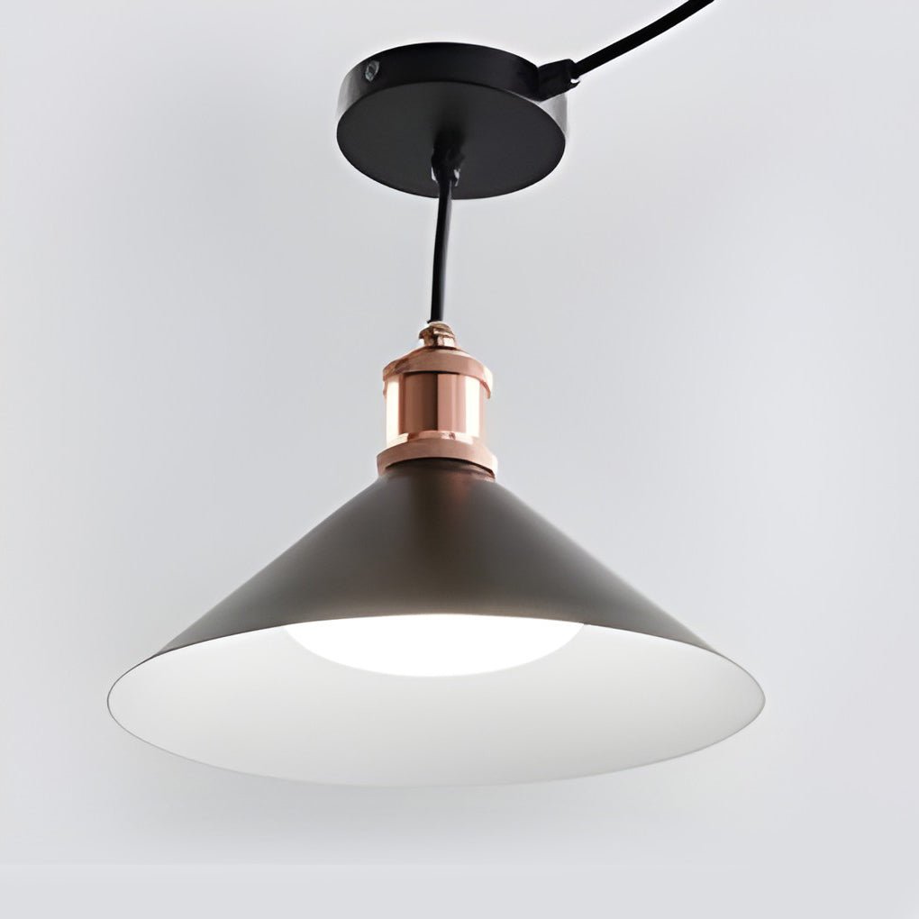 Black Outdoor Pendant Light Solar Waterproof LED Ceiling Light