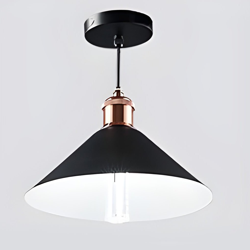 Black Outdoor Pendant Light Solar Waterproof LED Ceiling Light