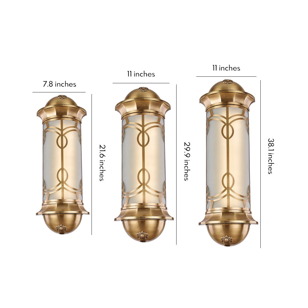 Copper Outdoor Wall Sconce European Style Outdoor Light