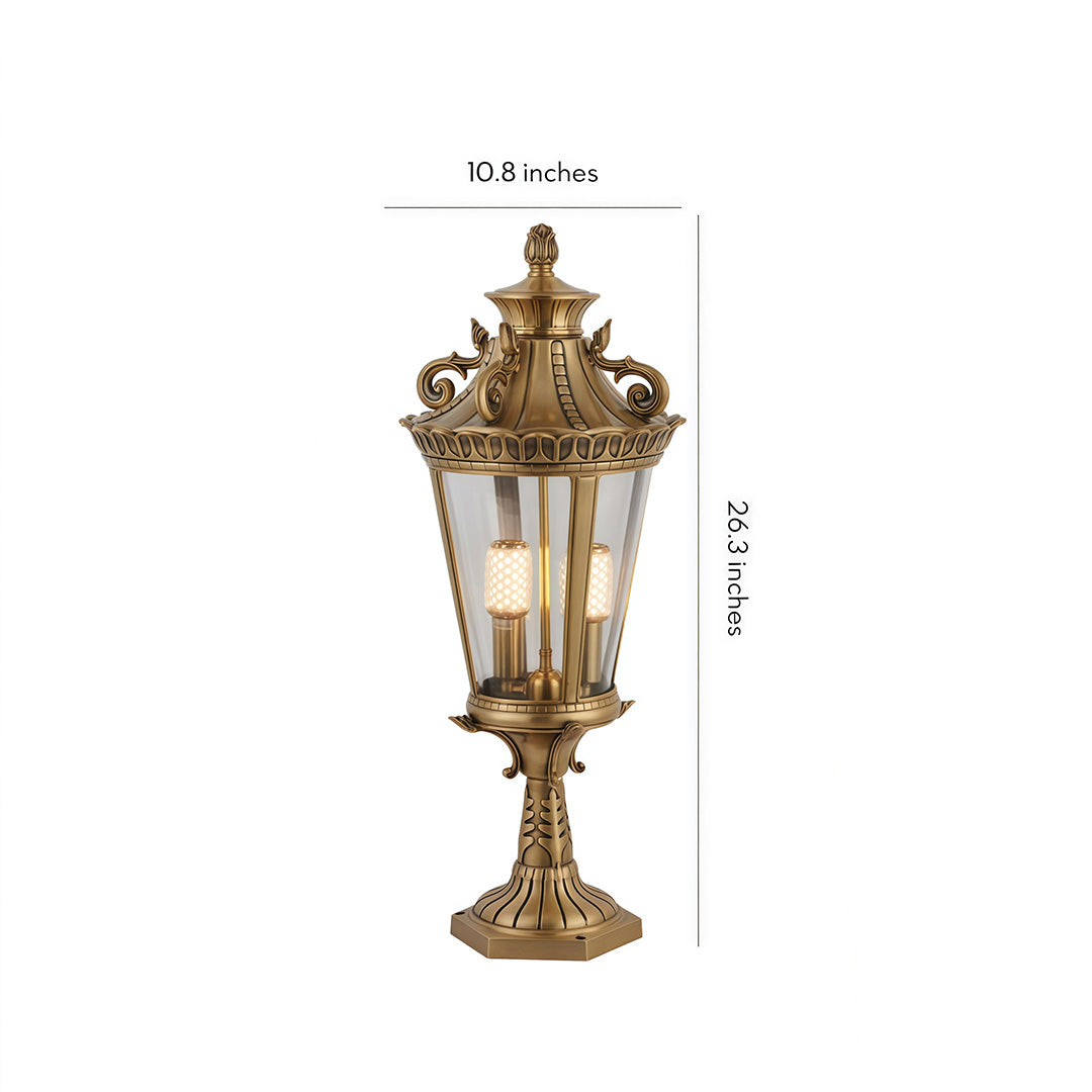Glass Pillar Lights Outdoor Waterproof Minimalist Fence Light