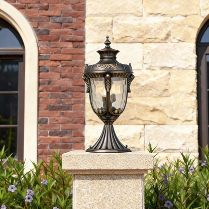 Outdoor Pillar Lights for House European Style Waterproof Light