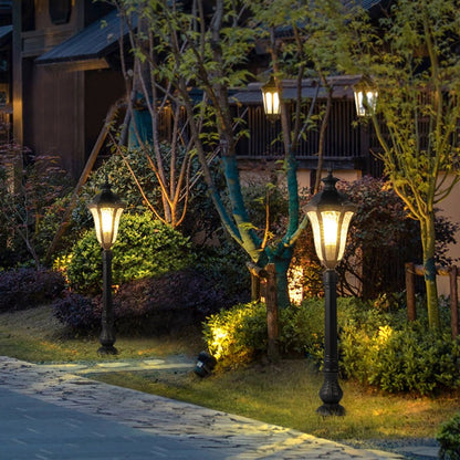 Retro-Inspired Waterproof Outdoor Lamp Post for Traditional Villa Gardens