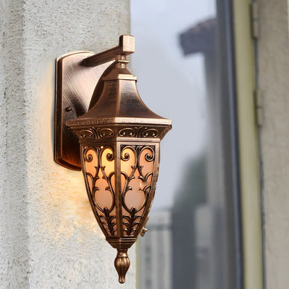 Antique Art Deco Wall Sconces Outdoor Retro Wall-Mounted Lantern