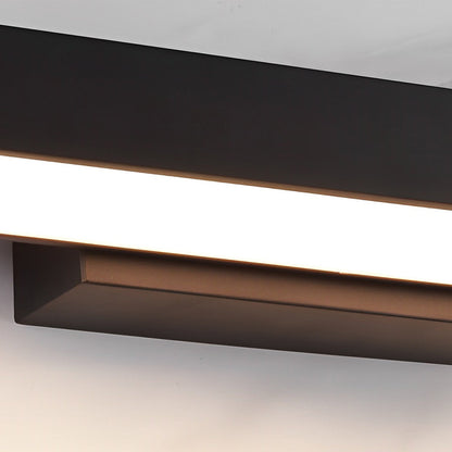 [Open-Box]Outdoor Motion Sensor Black Rectangle Wall Light