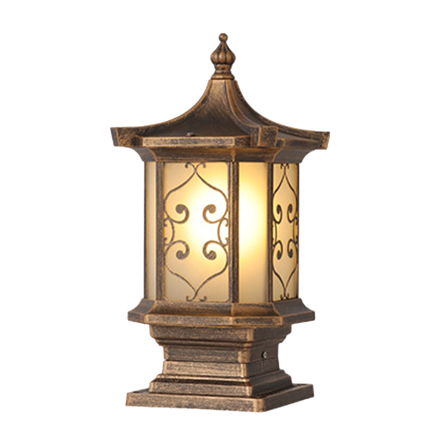 Outdoor Gate Pillar Lights European-Style Waterproof Pier Mount Lamp