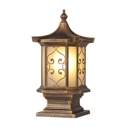 Outdoor Gate Pillar Lights European-Style Waterproof Pier Mount Lamp