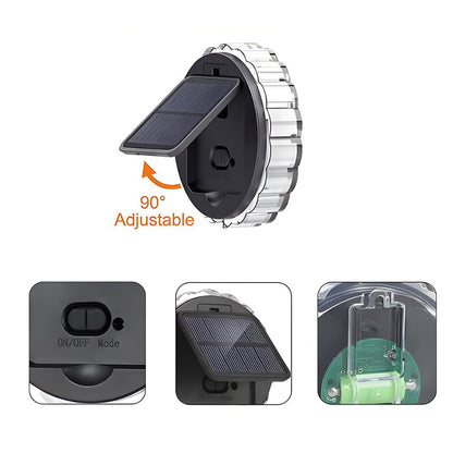 Outdoor Patio Solar Lights Petal Light Design Wall Lamp