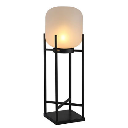 Outdoor Standing Light Lantern LED Metal Floor Lamp