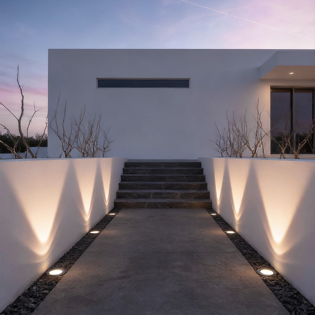 Recessed Floor Lighting Solar LED Metal Well Light