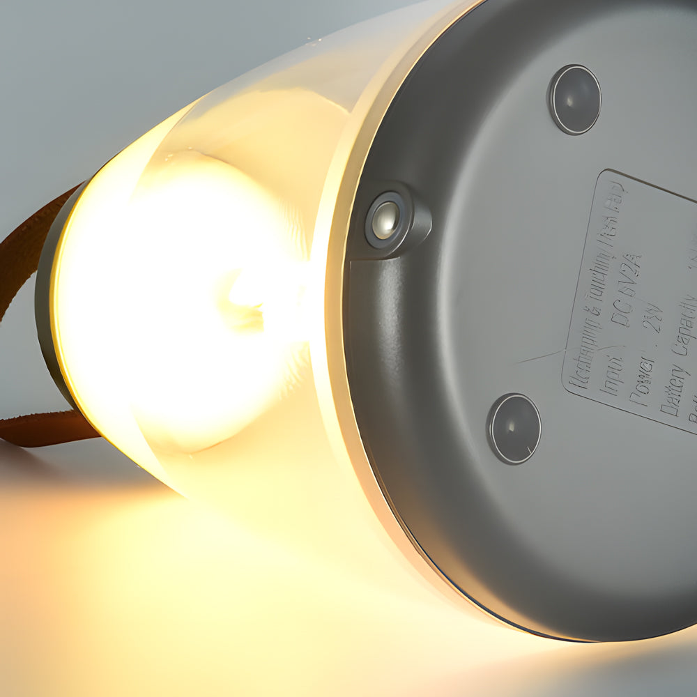 Spiral LED Outdoor Table Lamp – Battery-Powered Rechargeable Portable Patio Light with Touch Control