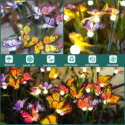 Six-Head Butterfly Solar Garden Lights