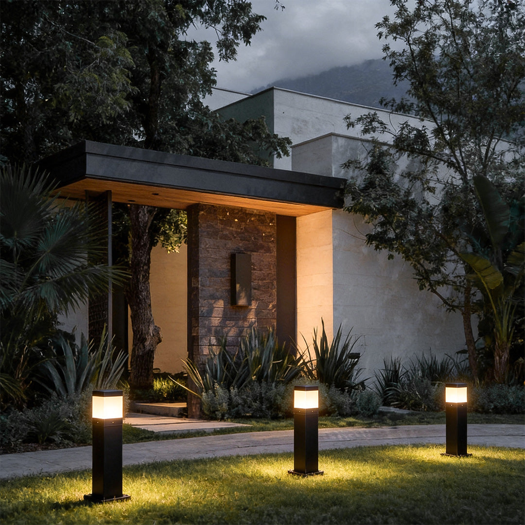 Bollard Lights Commercial Modern Square Cob Outdoor Light