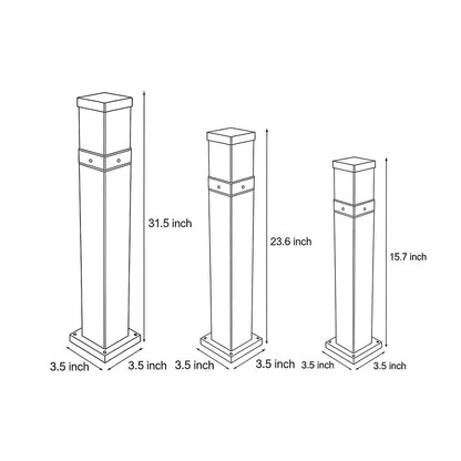 Bollard Lights Commercial Modern Square Cob Outdoor Light