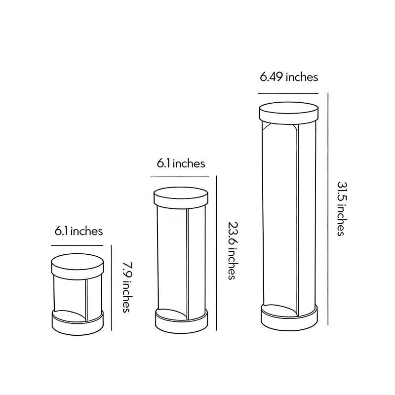 Commercial LED Bollard Lights Modern Outdoor Cylindrical Lawn Light
