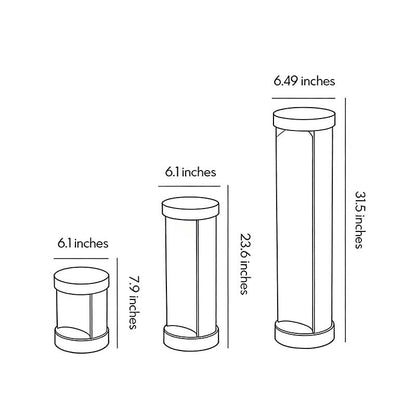 Commercial LED Bollard Lights Modern Outdoor Cylindrical Lawn Light