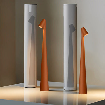Cone-Shaped Table Lamp Dimmable – Modern LED Metal Accent Light for Bedroom & Home Office