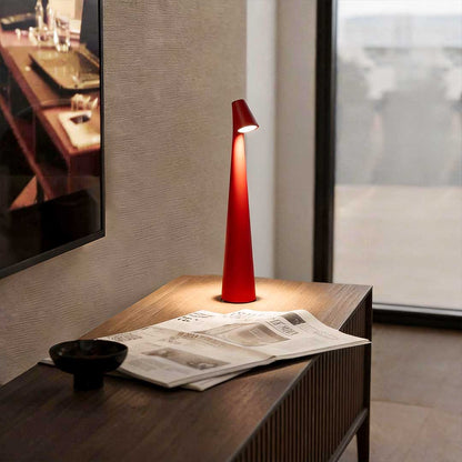 Cone-Shaped Table Lamp Dimmable – Modern LED Metal Accent Light for Bedroom & Home Office