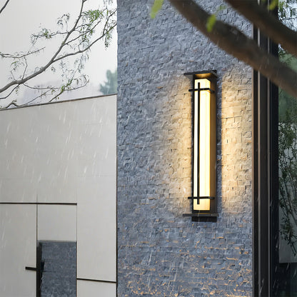 Black Outside Wall Lights Minimalist Waterproof Lamp