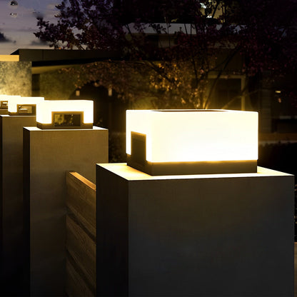 Front Lawn Lights Minimalist Square Waterproof LED Light