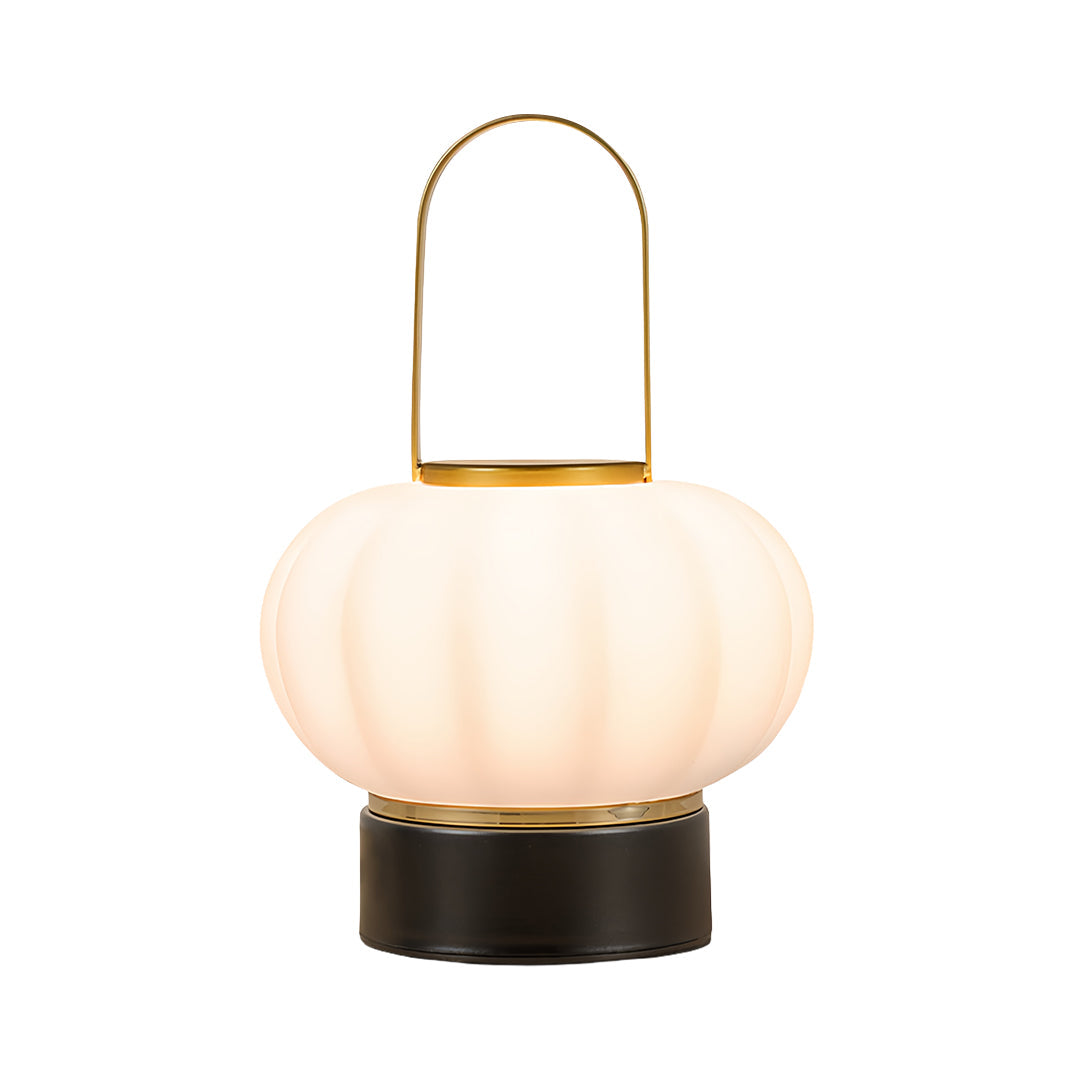 Nordic Lantern Table Lamp with LED & USB Charging – 3-Step Dimmable Atmosphere Accent Light for Bedroom