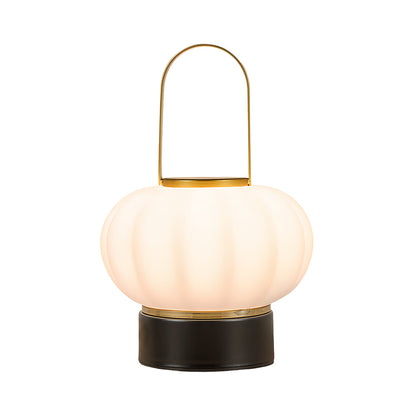Nordic Lantern Table Lamp with LED & USB Charging – 3-Step Dimmable Atmosphere Accent Light for Bedroom