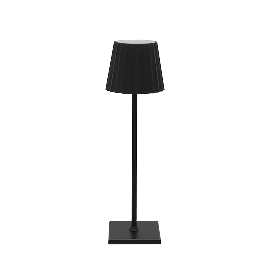 Chic Modern Metal Table Lamp with Rechargeable Battery, Touch-Activated and Cordless Buffet Lamps